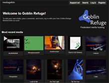 Tablet Screenshot of goblinrefuge.com